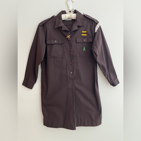 VINTAGE Brownie Uniform Girl Guides of Canada Alfred Sung Badges Pin Belt 70's - Picture 3 of 17